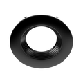 RAB DLTRIM/R6RB-B 6in Recessed Retrofit Downlight Trim – Round – Baffle Trim – Black Finish