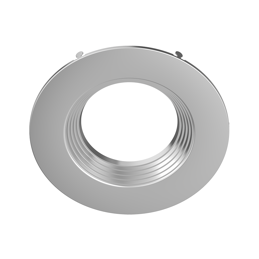 RAB DLTRIM/R6RB-BN 6in Recessed Retrofit Downlight Trim – Round – Baffle Trim – Brushed Nickel Finish