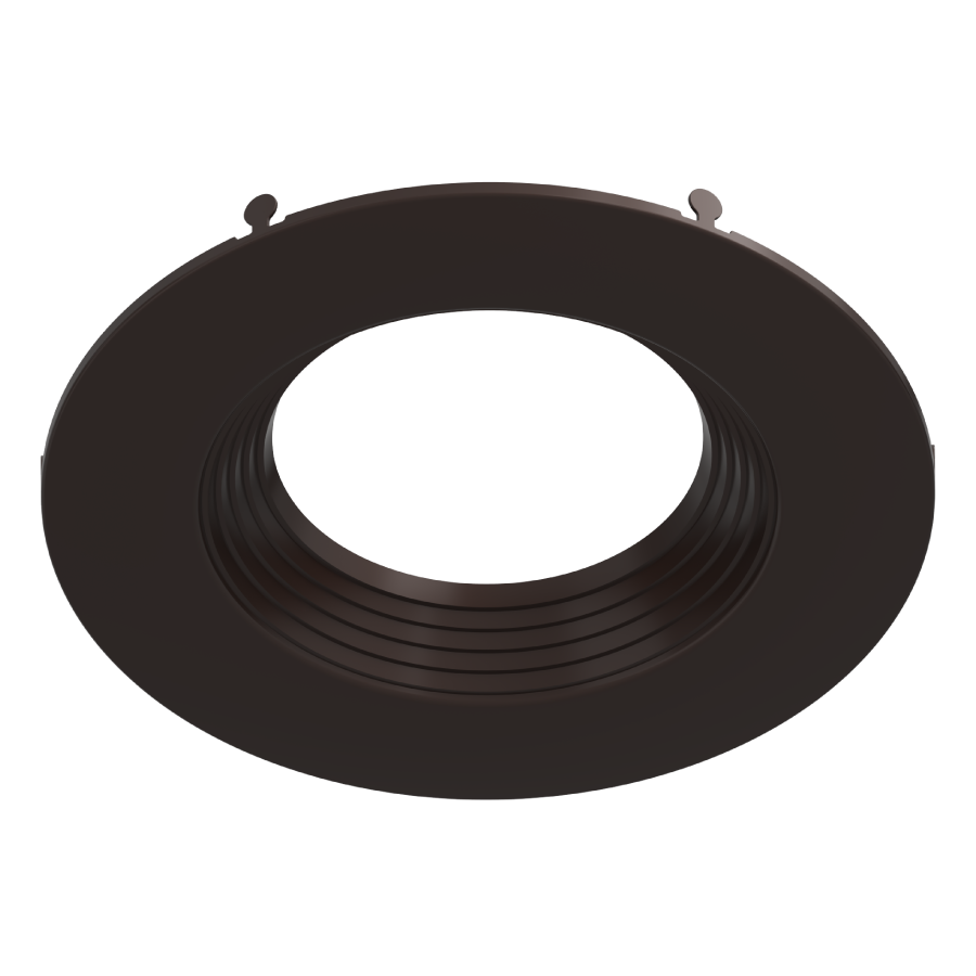 RAB DLTRIM/R6RB-BRZ 6in Recessed Retrofit Downlight Trim – Round – Baffle Trim – Deep Bronze Finish