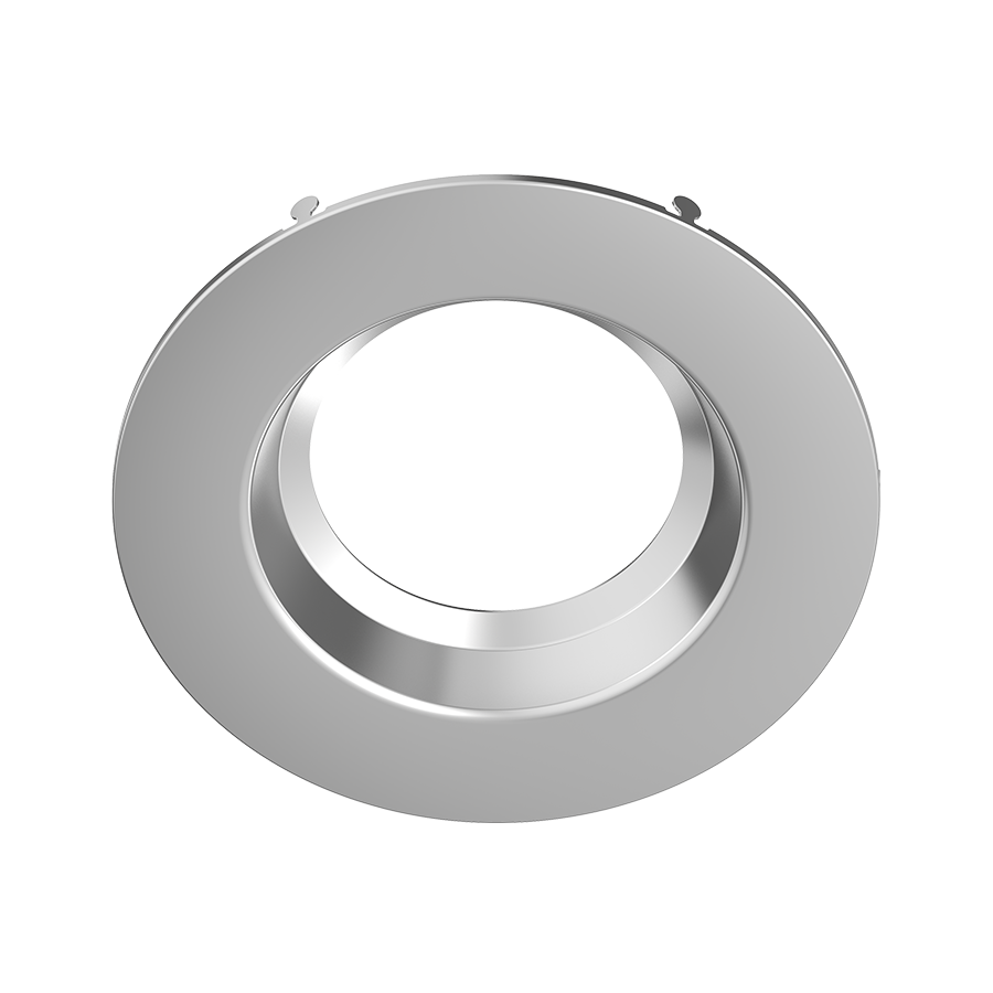 RAB DLTRIM/R6RS-BN 6in Recessed Retrofit Downlight Trim – Round – Smooth Trim – Brushed Nickel Finish