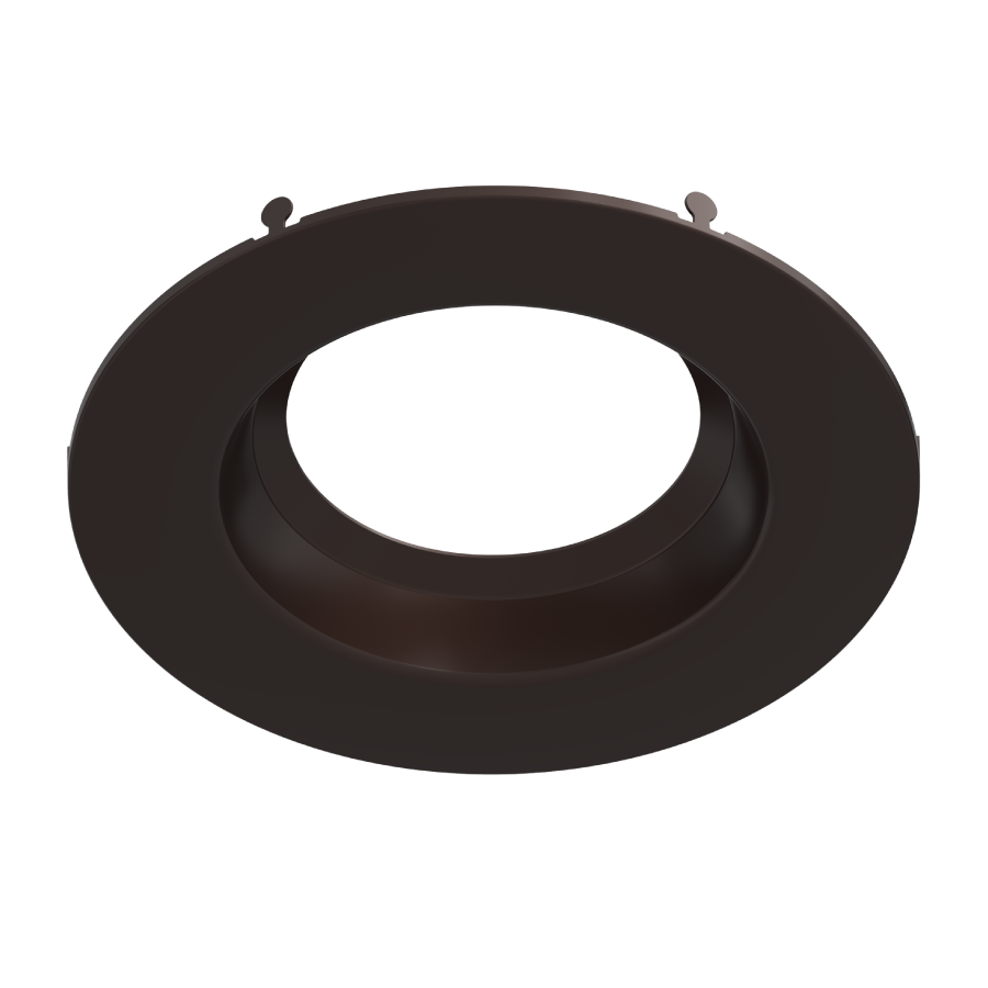 RAB DLTRIM/R6RS-BRZ 6in Recessed Retrofit Downlight Trim – Round – Smooth Trim – Deep Bronze Finish