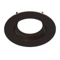 RAB DLTRIM/R6RS-BRZ 6in Recessed Retrofit Downlight Trim – Round – Smooth Trim – Deep Bronze Finish