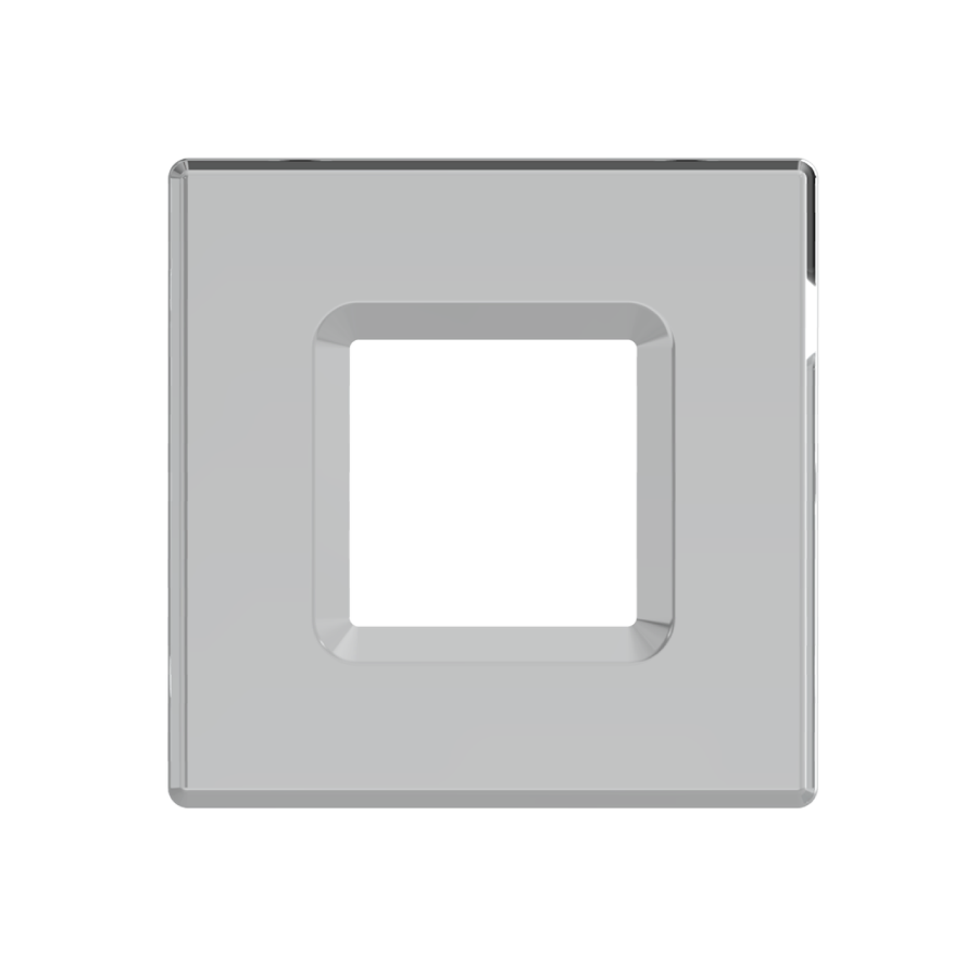 RAB DLTRIM/WFRL4S-BNB WFRL 4 Inch Square Wafer Color Trim – Brushed Nickel Baffle