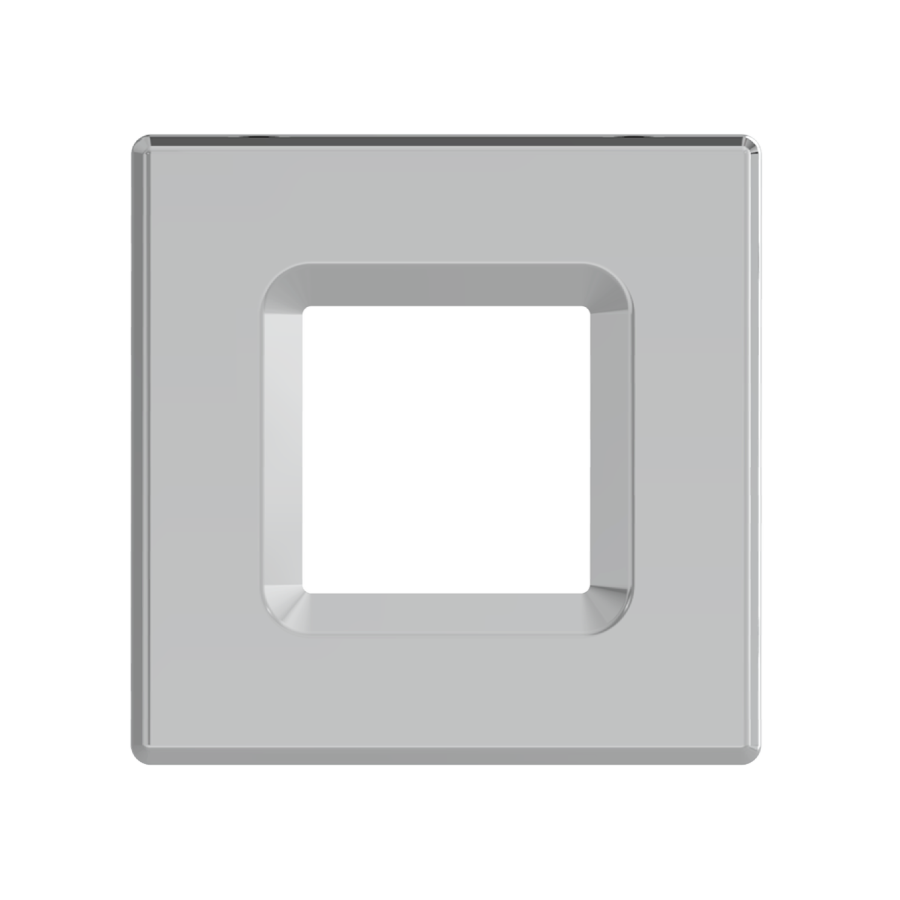 RAB DLTRIM/WFRL4S-BNS WFRL 4 Inch Square Wafer Color Trim – Brushed Nickel Smooth