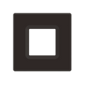 RAB DLTRIM/WFRL4S-BRS WFRL 4 Inch Square Wafer Color Trim – Bronze Smooth