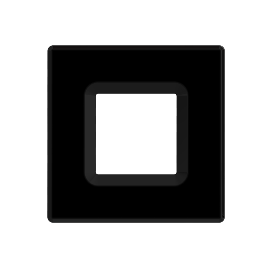 RAB DLTRIM/WFRL4S-BS WFRL 4 Inch Square Wafer Color Trim – Black Smooth