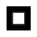 RAB DLTRIM/WFRL4S-BS WFRL 4 Inch Square Wafer Color Trim – Black Smooth