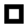 RAB DLTRIM/WFRL6S-BB WFRL 6 Inch Square Wafer Color Trim – Black Baffle