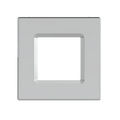 RAB DLTRIM/WFRL6S-BNS WFRL 6 Inch Square Wafer Color Trim – Brushed Nickel Smooth