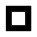 RAB DLTRIM/WFRL6S-BS WFRL 6 Inch Square Wafer Color Trim – Black Smooth