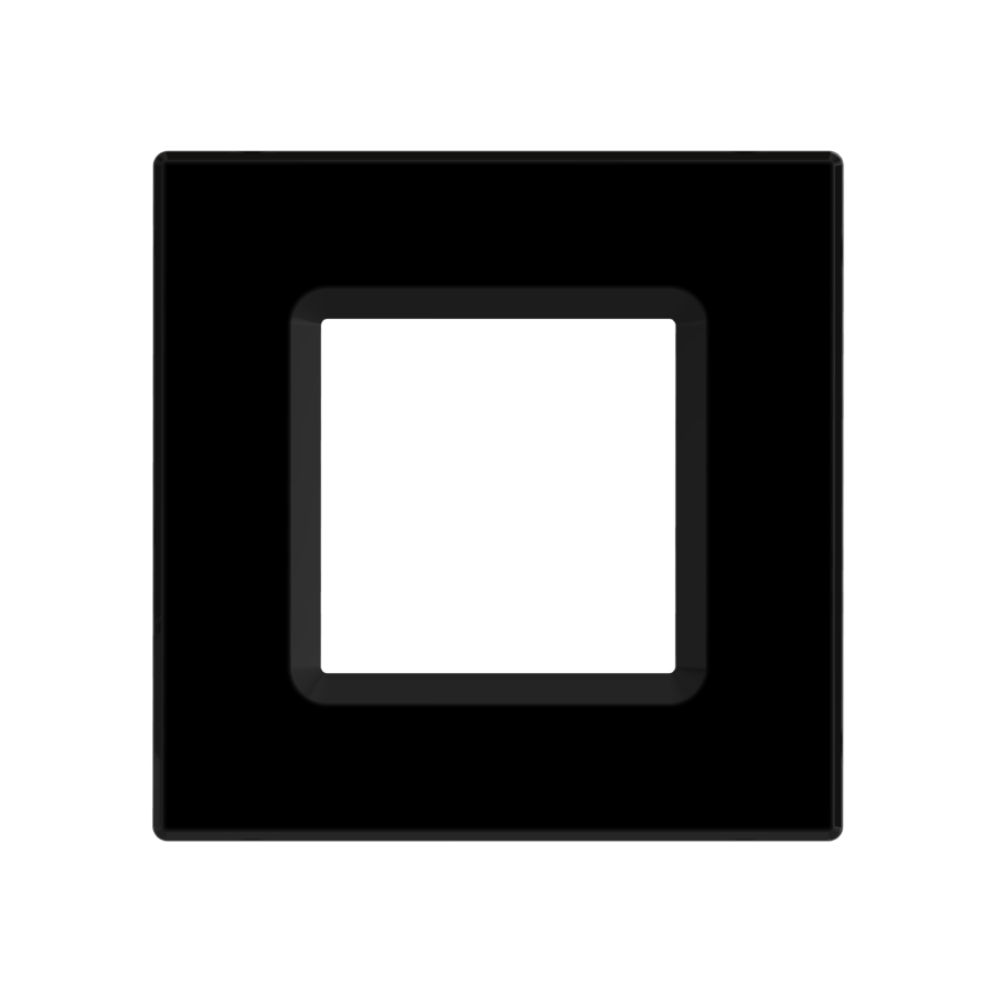 RAB DLTRIM/WFRL6S-BS WFRL 6 Inch Square Wafer Color Trim – Black Smooth