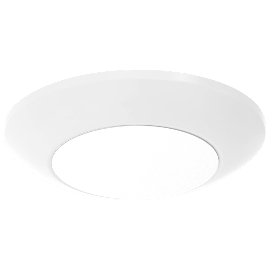 RAB DSK34-4/LCB Lightcloud Blue Smart Disk Light – 4" Round – 10W – 700 Lumens – Selectable 2700K-6500K – 120V – 90 CRI – White Finish