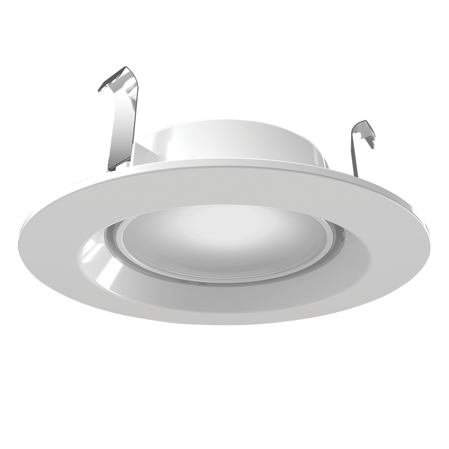 RAB ECLPS4 ECLIPSE 4in Recessed Retrofit Light with Night Light – 7.5W Main Light + 5W Night Light – 650 Lumens + 30 Lumens – 2700K–5000K – 120V – White Finish