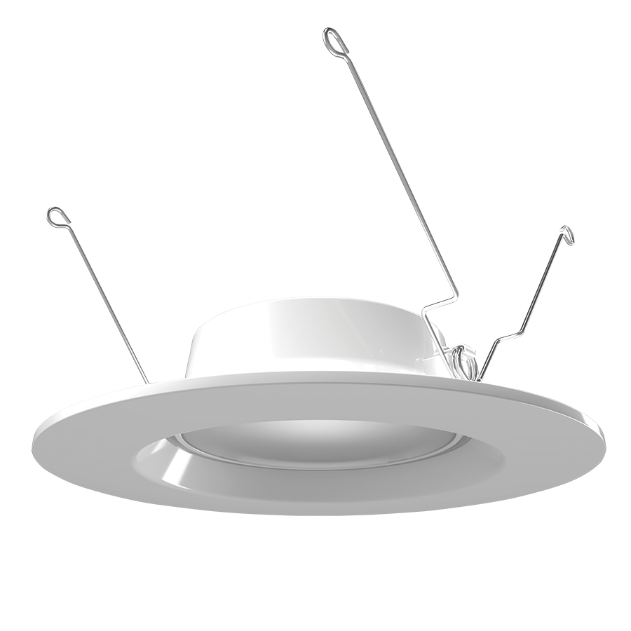 RAB ECLPS6 ECLIPSE 6in Recessed Retrofit Light with Night Light – 9.5W Main Light + 5W Night Light – 2700K–5000K – 120V – White Finish