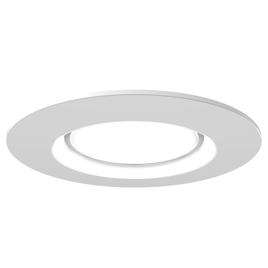 RAB ECLPS6 ECLIPSE 6in Recessed Retrofit Light with Night Light – 9.5W Main Light + 5W Night Light – 2700K–5000K – 120V – White Finish