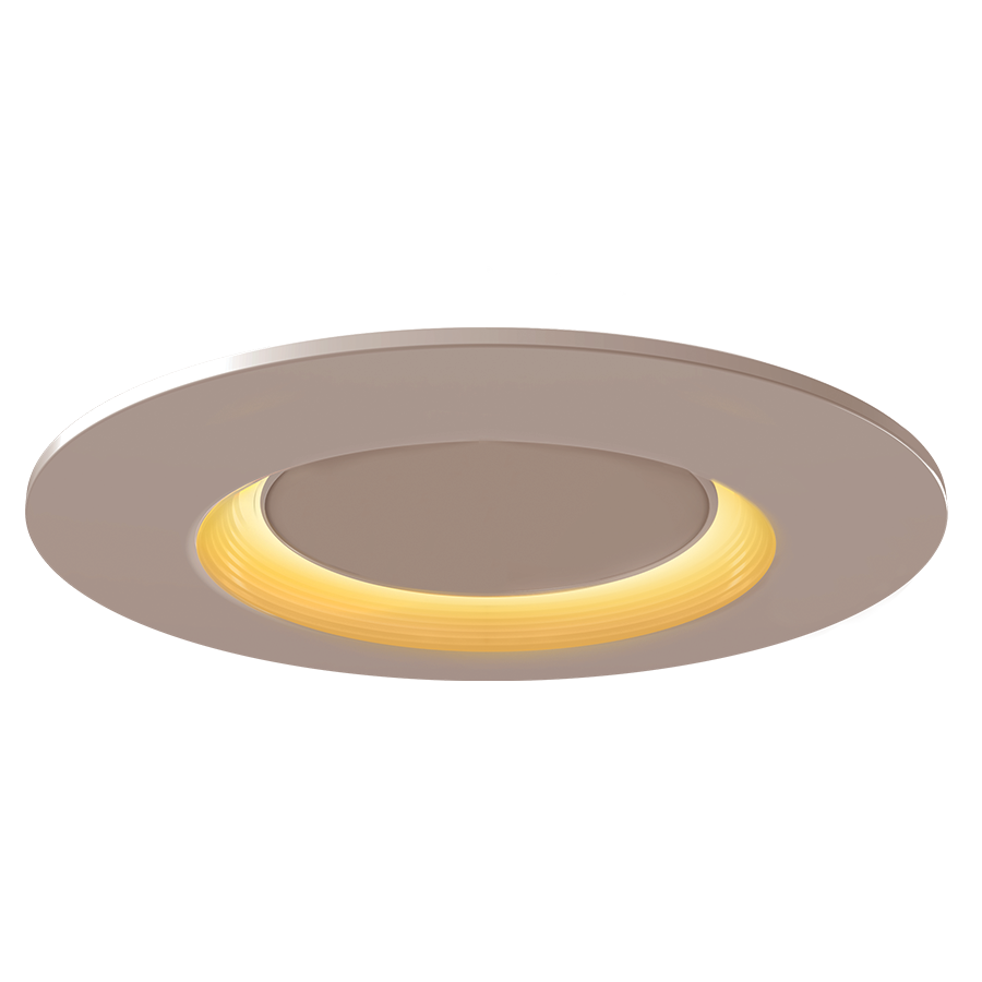 RAB ECLPS6B ECLIPSE 6in Recessed Retrofit Light with Night Light – 9.5W Main Light + 5W Night Light – 2700K–5000K – 120V – Baffle Trim – White Finish