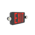 RAB ECOMBO34-RGR-B ECOMBO34 Exit Sign Combo – Universal Face – Dual Head Emergency Light – Red/Green Letters – Black Housing – Remote Capacity – 120-277V – 160 Lumens