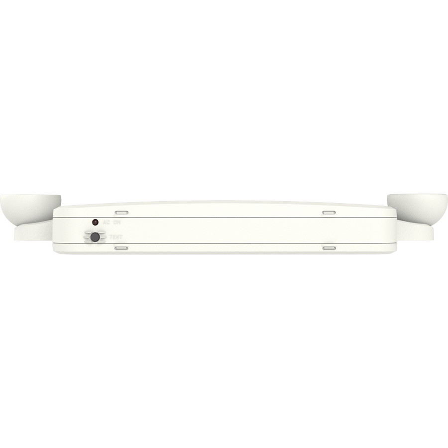 RAB ECOMBO34-RG ECOMBO34 Exit Sign Combo – Universal Face – Dual Head Emergency Light – Red/Green Letters – White Housing – 120-277V – 160 Lumens