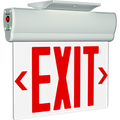 RAB ELS ELS Edge-Lit Exit Sign – Single Face – Red/Green Letters – Clear Panel – White Housing – 120-277V
