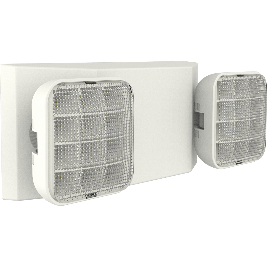 RAB EM EM Emergency Light – Dual Head – White Housing – 120-277V – 200 Lumens