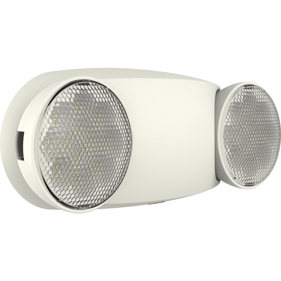 RAB EMR-R Emergency Light – Dual Head – Remote Capacity – White Housing – 120-277V – 200 Lumens