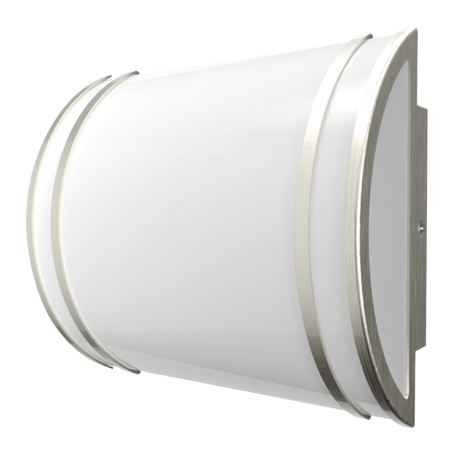 RAB ENCT-BN Wall Sconce – 10" – Selectable 2700K/3000K/3500K/4000K/5000K – 1500 Lumens – 120V – Dimmable – Brushed Nickel Finish