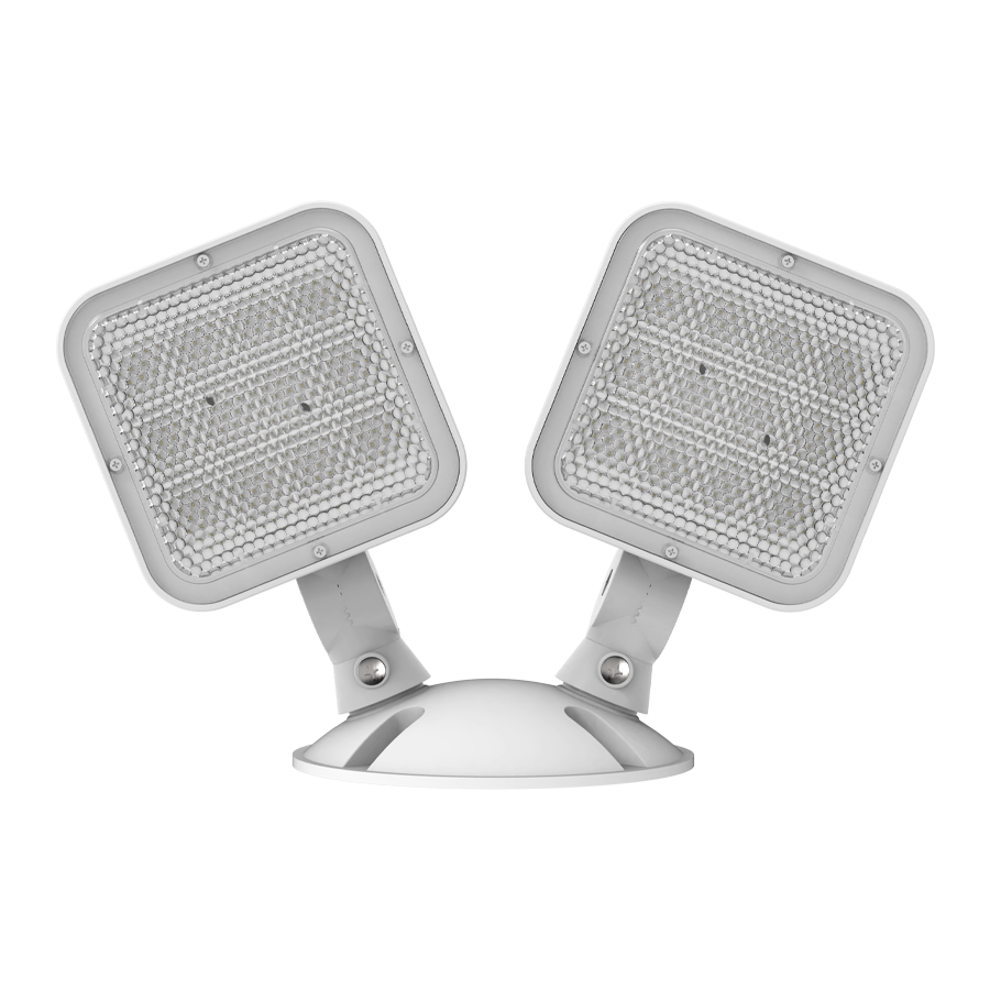RAB EREMOTEOUT-W Outdoor Remote Head – Dual Head – 3.6-15V – White Housing – Die-Cast Housing – 180 Lumens