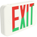 RAB EXIT34-RG/E EXIT34 Exit Sign – Universal Face – Red/Green Letters – White Housing – Battery Backup – 120-277V