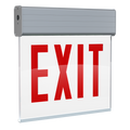 RAB EXITEDGE-WPCH EXITEDGE Chicago Edge-Lit Exit Sign – Dual Face – White Panel – Aluminum Housing – No Arrow – 120-277V