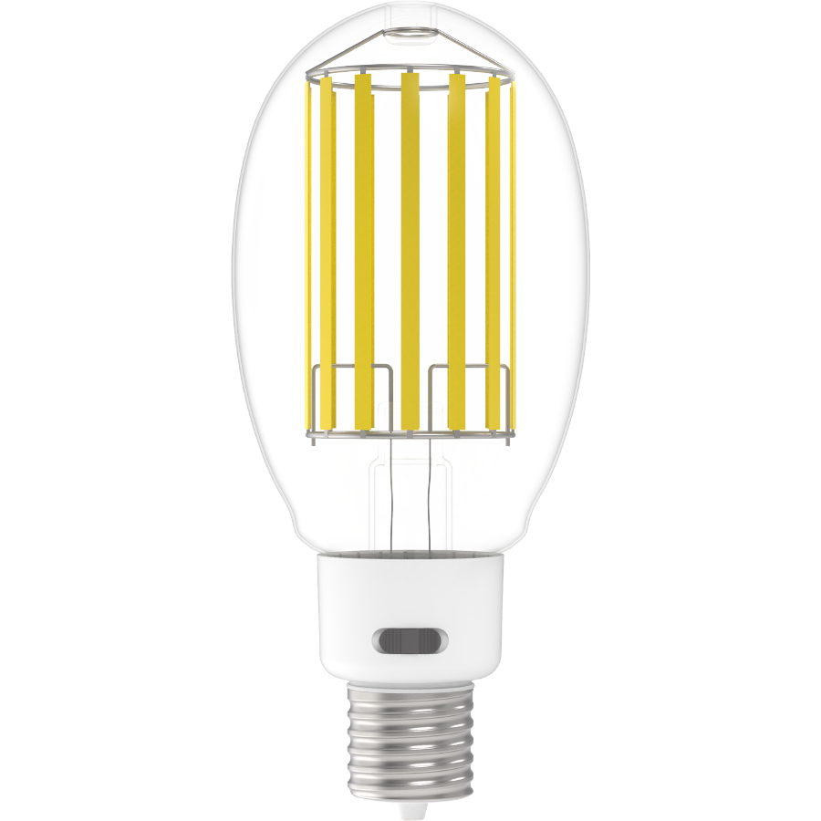 RAB FHID-65S-EX39-850 FHID Filament HID LED Lamp – ED37 – Selectable 65W/55W/45W – 5000K – EX39 Mogul Base – CRI80 – Dimmable – 120-277V – 8700-12600 Lumens