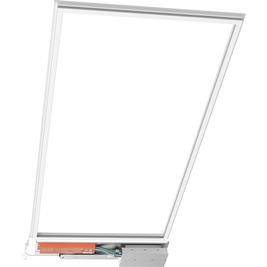 RAB FR2X4/E LED Frame Light Panel with Emergency Battery Backup - 3764-6203 Lumens - 5 Power Selectable Wattage - 5CCT Selectable - 120-277V