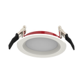 RAB FWAFER4B FWAFER 4 Inch Fire-Rated Edge-Lit Wafer Downlight – 11W – 5-CCT Selectable – CRI90 – Baffle Trim – 120V – 957 Lumens