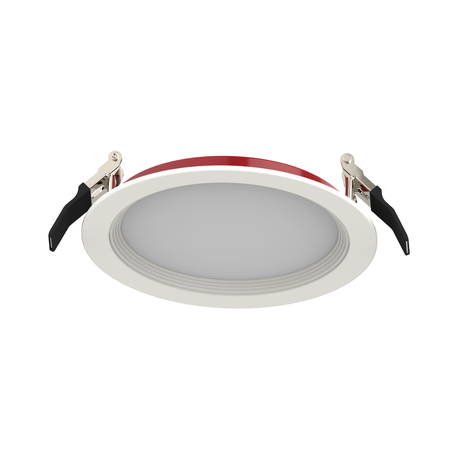 RAB FWAFER6B FWAFER 6 Inch Fire-Rated Edge-Lit Wafer Downlight – 15W – 5-CCT Selectable – CRI90 – Baffle Trim – 120V – 1330 Lumens