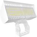 RAB FXLEDLTW/7PR FXLED Field-Adjustable Large LED Flood Light – 445W/534W Selectable – 4000K/5000K Selectable – 61068-76501 Lumens – 120-277V – NEMA 7-Pin Receptacle – Trunnion Mount – White Finish