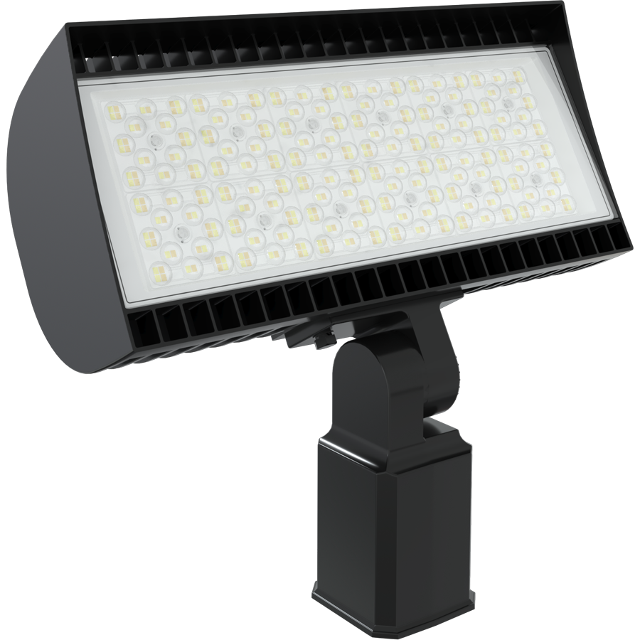 RAB FXLEDSSF FXLED Field-Adjustable Small LED Flood Light – 69W/97W/132W/168W Selectable – 4000K/5000K Selectable – 11025-23835 Lumens – 120-277V – Slipfitter Mount – Bronze Finish