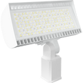 RAB FXLEDSSFW/480/7PR FXLED Field-Adjustable Small LED Flood Light – 69W/97W/132W/168W Selectable – 4000K/5000K Selectable – 11025-23835 Lumens – 480V – NEMA 7-Pin Receptacle – Slipfitter Mount – White Finish