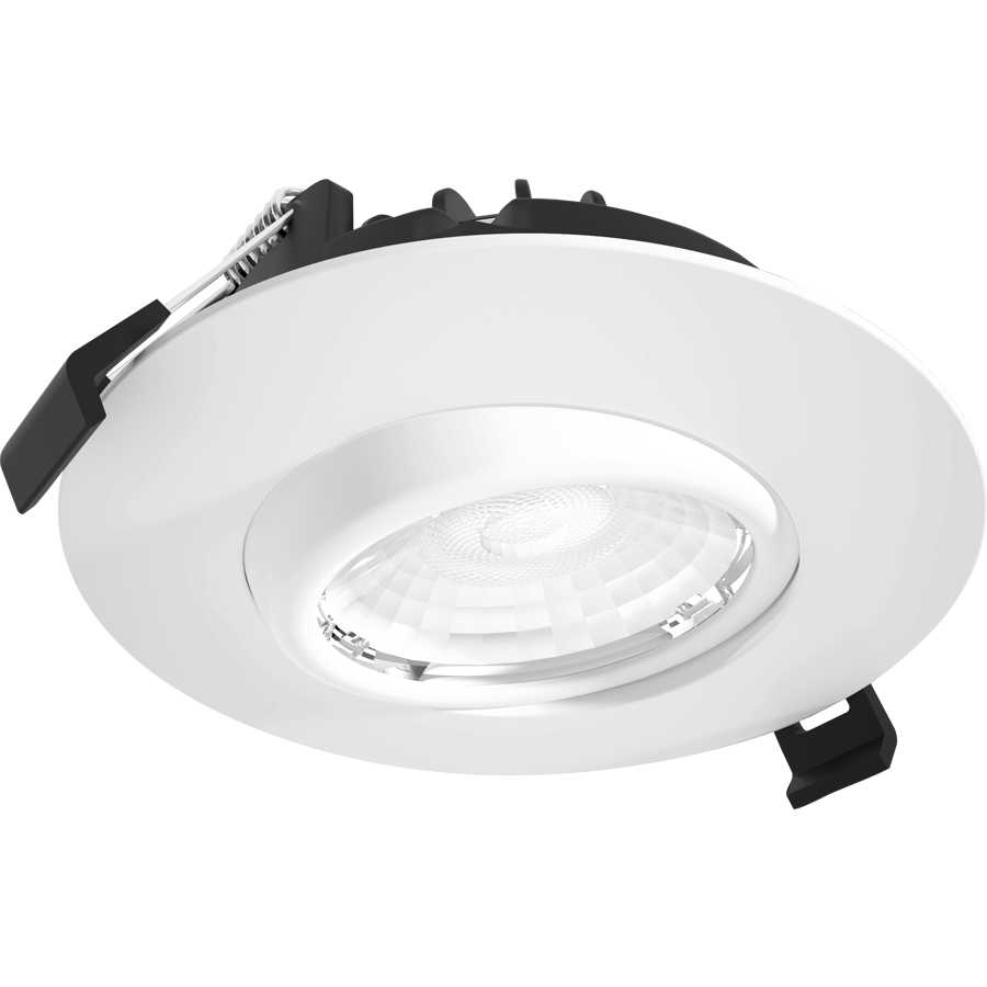 RAB G4 G4 4in Adjustable Recessed Light – 15W – 1054–1270 Lumens – 2700K–5000K – 120V – Round – White Trim – 90+ CRI