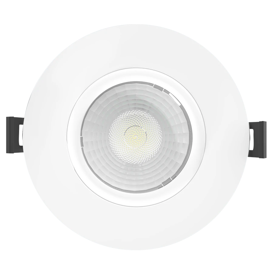RAB G4 G4 4in Adjustable Recessed Light – 15W – 1054–1270 Lumens – 2700K–5000K – 120V – Round – White Trim – 90+ CRI