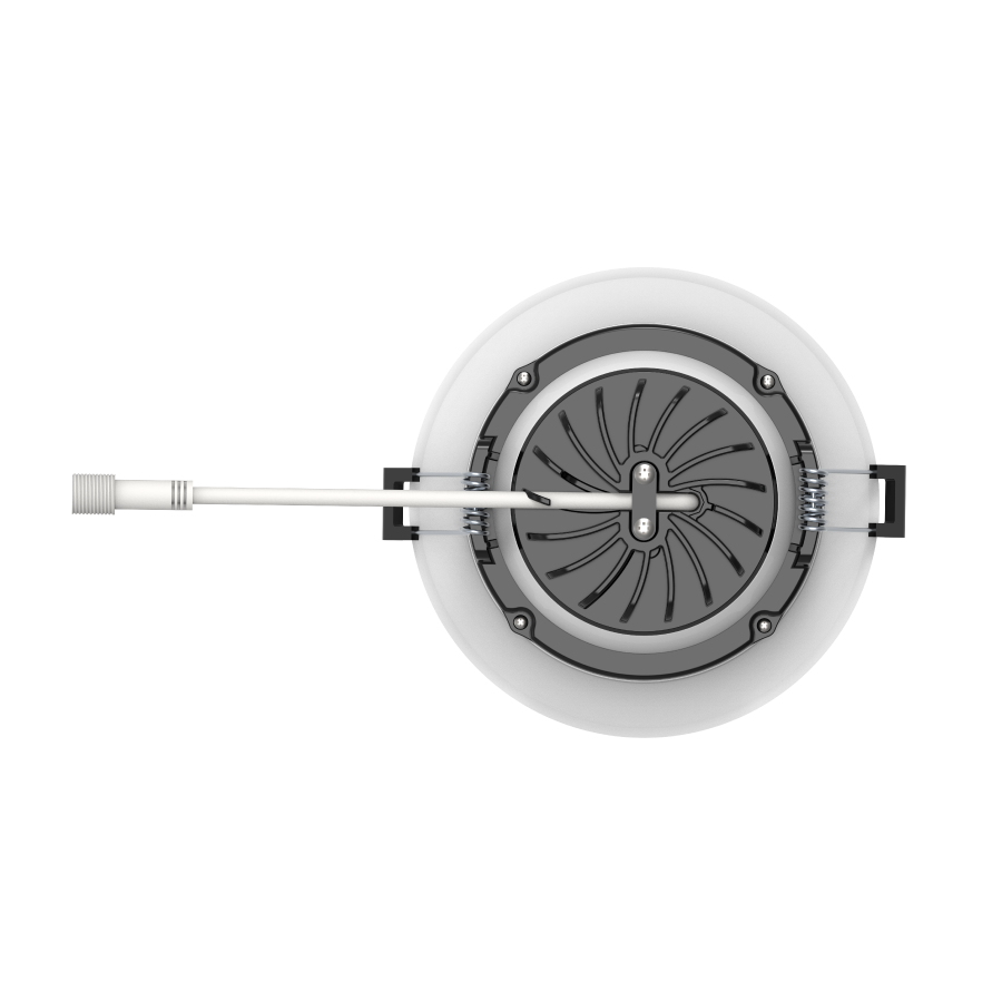 RAB G4 G4 4in Adjustable Recessed Light – 15W – 1054–1270 Lumens – 2700K–5000K – 120V – Round – White Trim – 90+ CRI