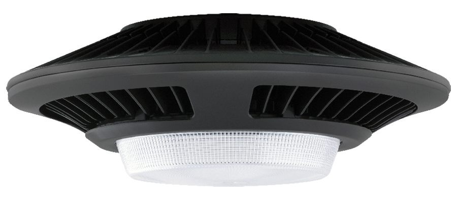 RAB GLED26 LED Garage Ceiling Light – 26W – 5000K – 3093 Lumens – 120-277V – Prismatic Lens – Bronze Finish
