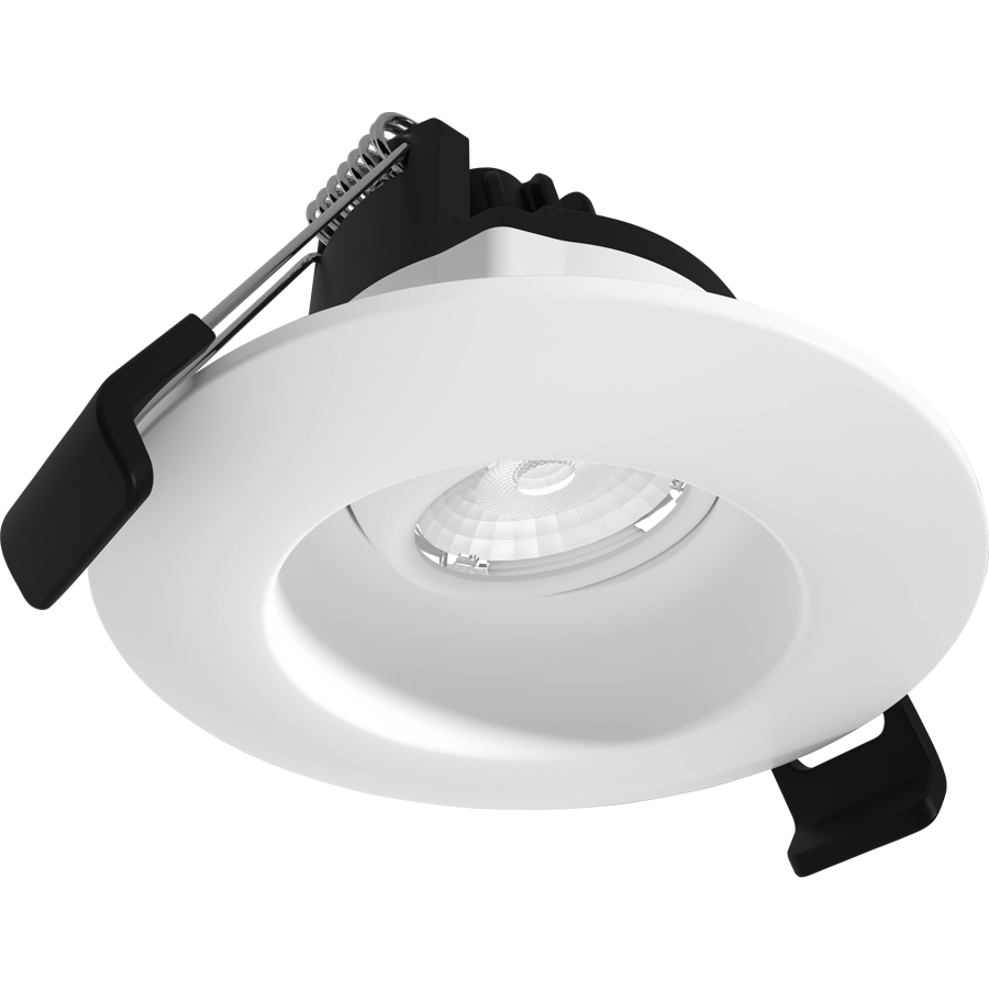 RAB GR2 GR2 2in Adjustable Regressed Recessed Light – 6W – 367–434 Lumens – 2700K–5000K – 120V – Round – White Trim – 90+ CRI