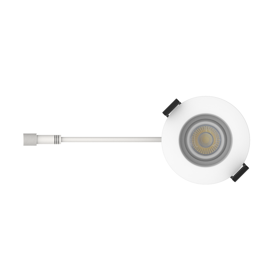 RAB GR2 GR2 2in Adjustable Regressed Recessed Light – 6W – 367–434 Lumens – 2700K–5000K – 120V – Round – White Trim – 90+ CRI