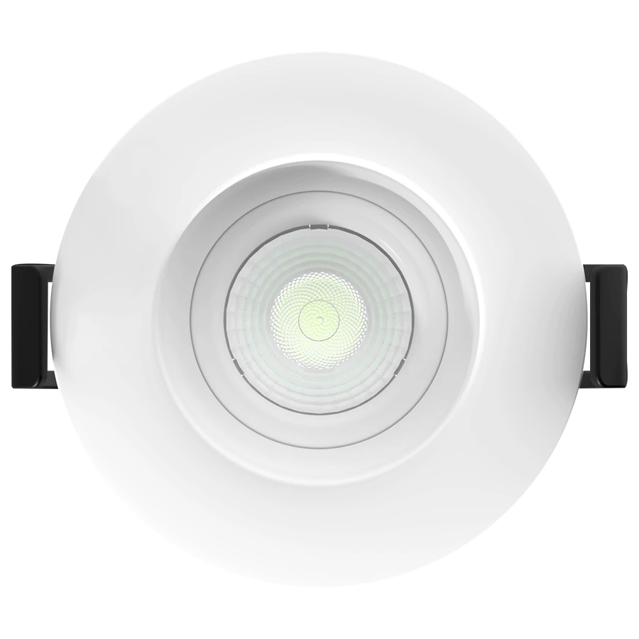 RAB GR2NB GR2 2in Adjustable Regressed Recessed Light – 6W – 367–486 Lumens – 2700K–5000K – 120V – Round – Narrow Beam – White Trim – 90+ CRI