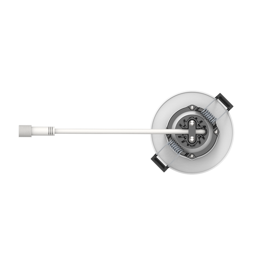 RAB GR2NB GR2 2in Adjustable Regressed Recessed Light – 6W – 367–486 Lumens – 2700K–5000K – 120V – Round – Narrow Beam – White Trim – 90+ CRI
