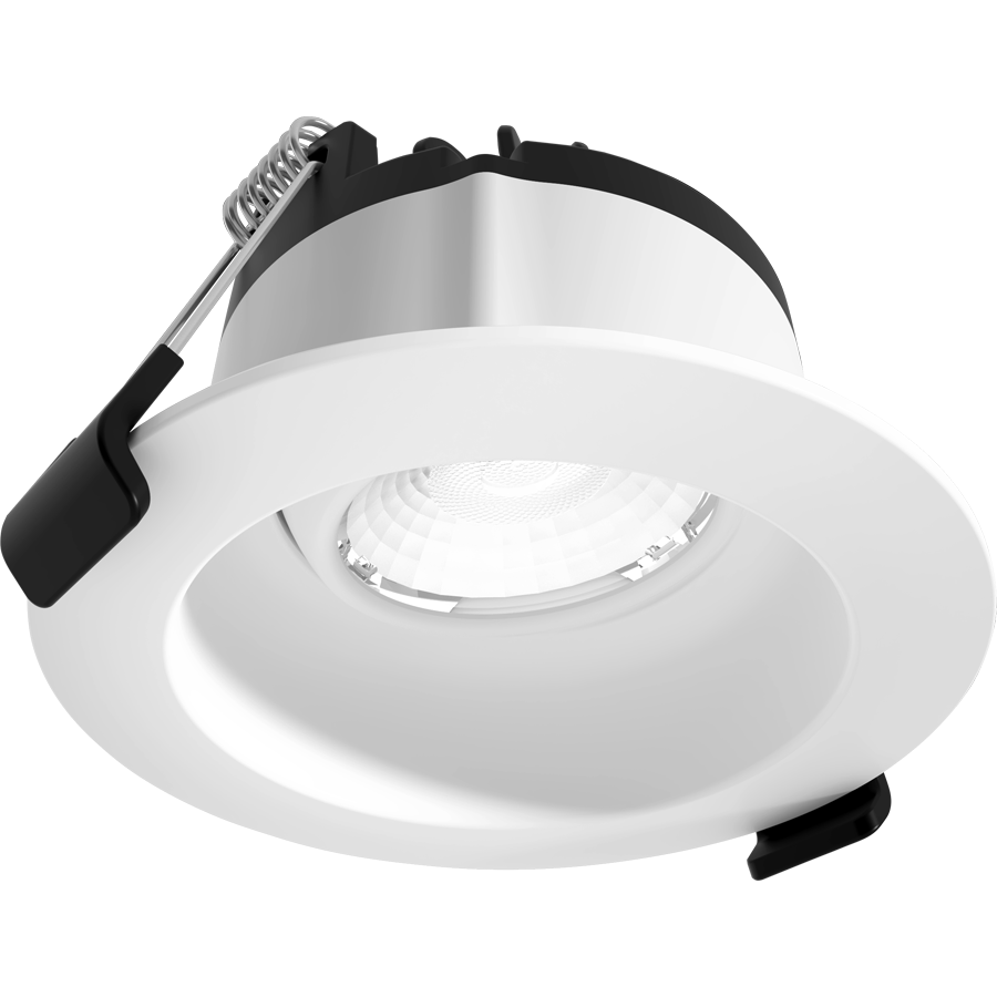RAB GR3 GR3 3in Adjustable Regressed Recessed Light – 9W – 647–765 Lumens – 2700K–5000K – 120V – Round – White Trim – 90+ CRI
