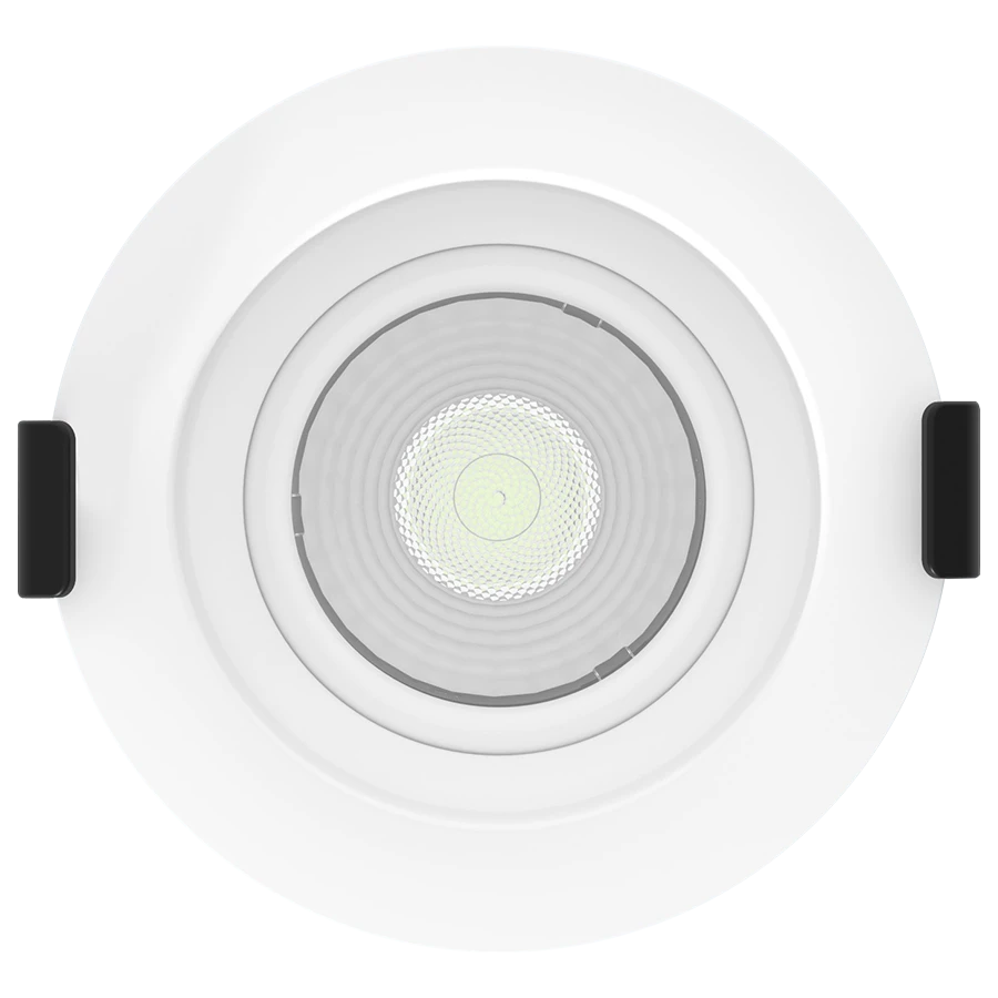 RAB GR3 GR3 3in Adjustable Regressed Recessed Light – 9W – 647–765 Lumens – 2700K–5000K – 120V – Round – White Trim – 90+ CRI