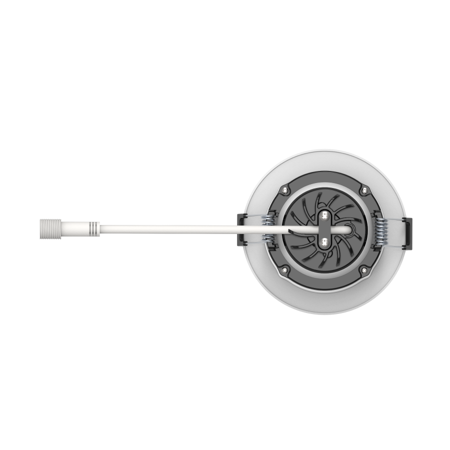 RAB GR3 GR3 3in Adjustable Regressed Recessed Light – 9W – 647–765 Lumens – 2700K–5000K – 120V – Round – White Trim – 90+ CRI