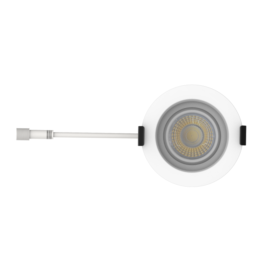 RAB GR3 GR3 3in Adjustable Regressed Recessed Light – 9W – 647–765 Lumens – 2700K–5000K – 120V – Round – White Trim – 90+ CRI