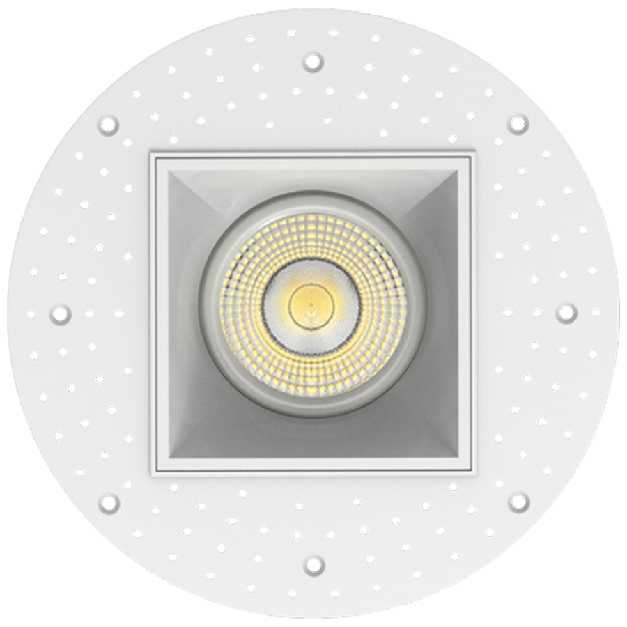 RAB GR3STL 3in Adjustable Trimless Recessed Light – 9W – 750 Lumens – 2700K–5000K – 120V – Square – White Finish – 90+ CRI