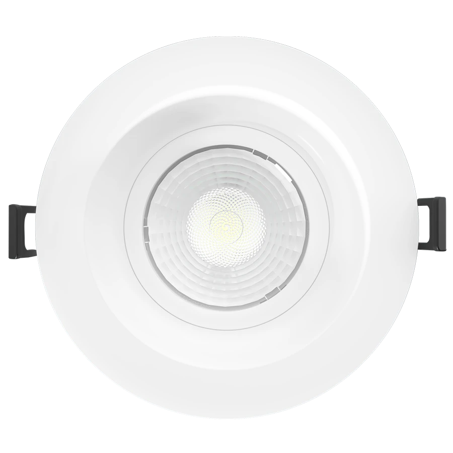 RAB GR4 GR4 4in Adjustable Regressed Recessed Light – 15W – 1023–1218 Lumens – 2700K–5000K – 120V – Round – White Trim – 90+ CRI